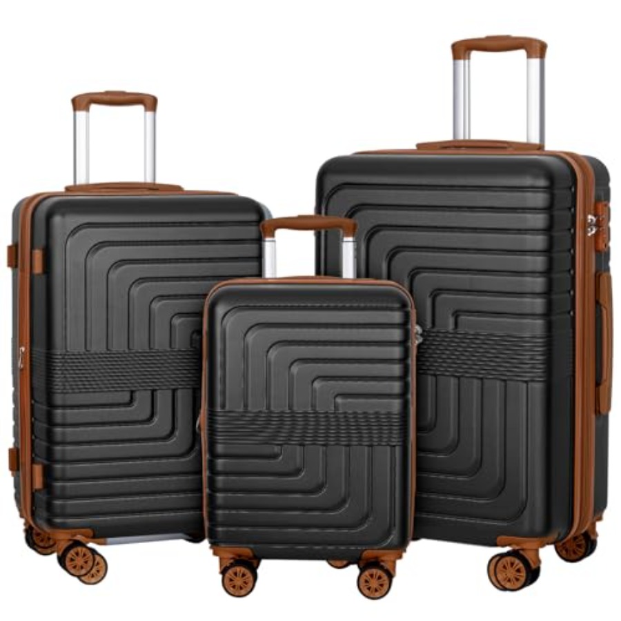 3-Piece Expandable Luggage Set - Expandable Hard Shell Luggage Set review and price