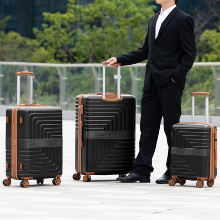 3-Piece Expandable Luggage Set - Expandable Hard Shell Luggage Set review and price