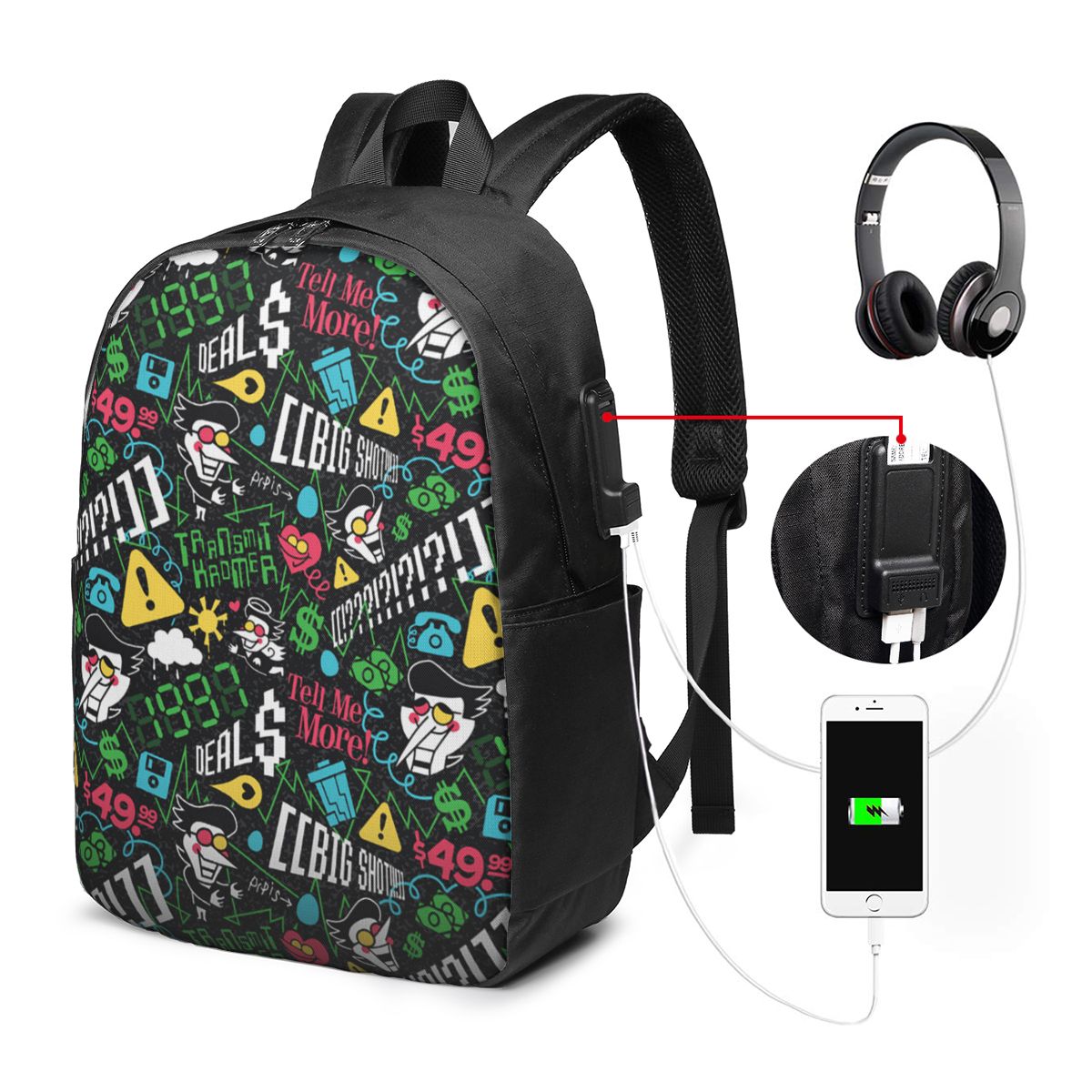 Deltarune SPAMTON G Backpack T - Backpacks review and price
