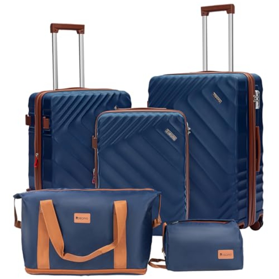 5-Piece Hard Shell Expandable  - Expandable Hard Shell Luggage Set review and price