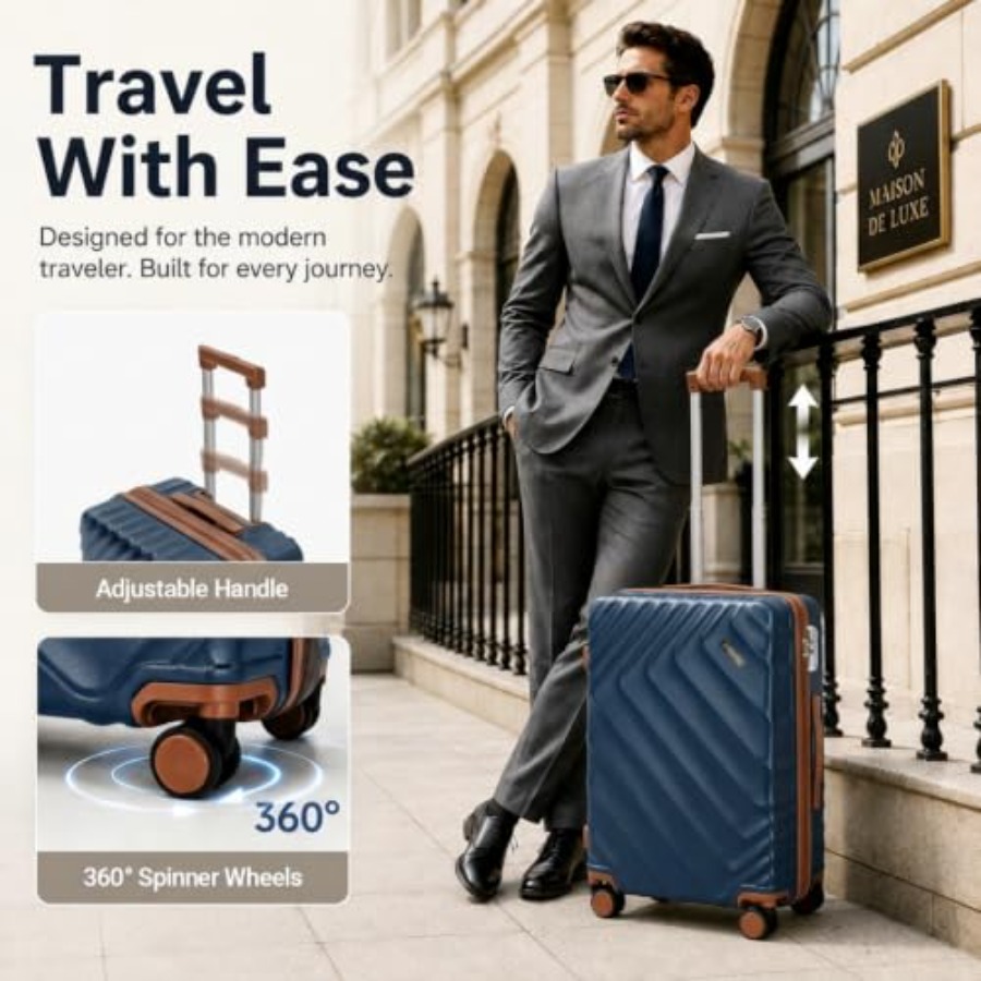 5-Piece Hard Shell Expandable  - Expandable Hard Shell Luggage Set review and price