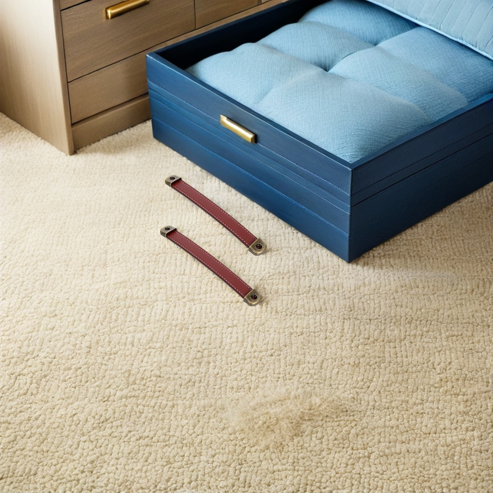 2Pcs Retro PU Cabinet Pull Han - Retro Vintage Trunk Suitcase review and price