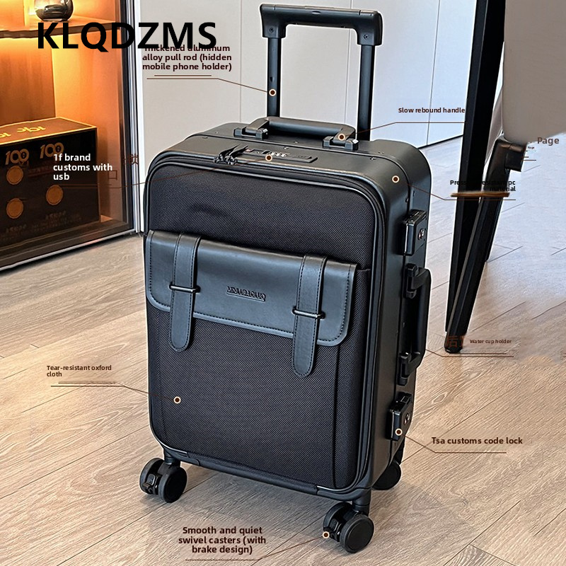 KLQDZMS Oxford Cloth Suitcase  - Spinner Wheel Rolling Suitcase 20 Inch review and price