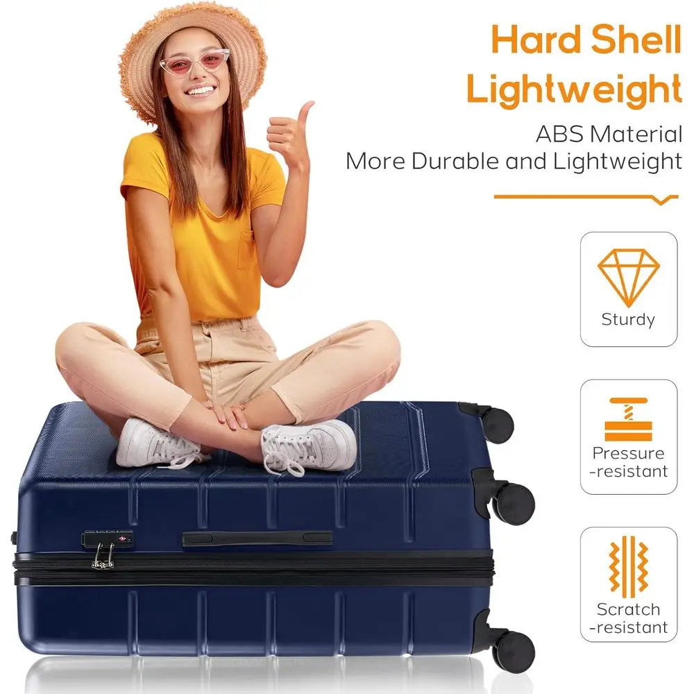 3-Piece Hardshell Expandable L - Expandable Hard Shell Luggage Set review and price