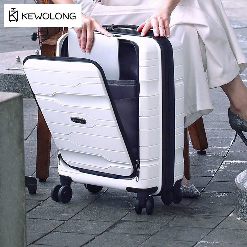 20 Inch Front Opening Carry On - Cabin Size Lightweight Travel Trolley review and price