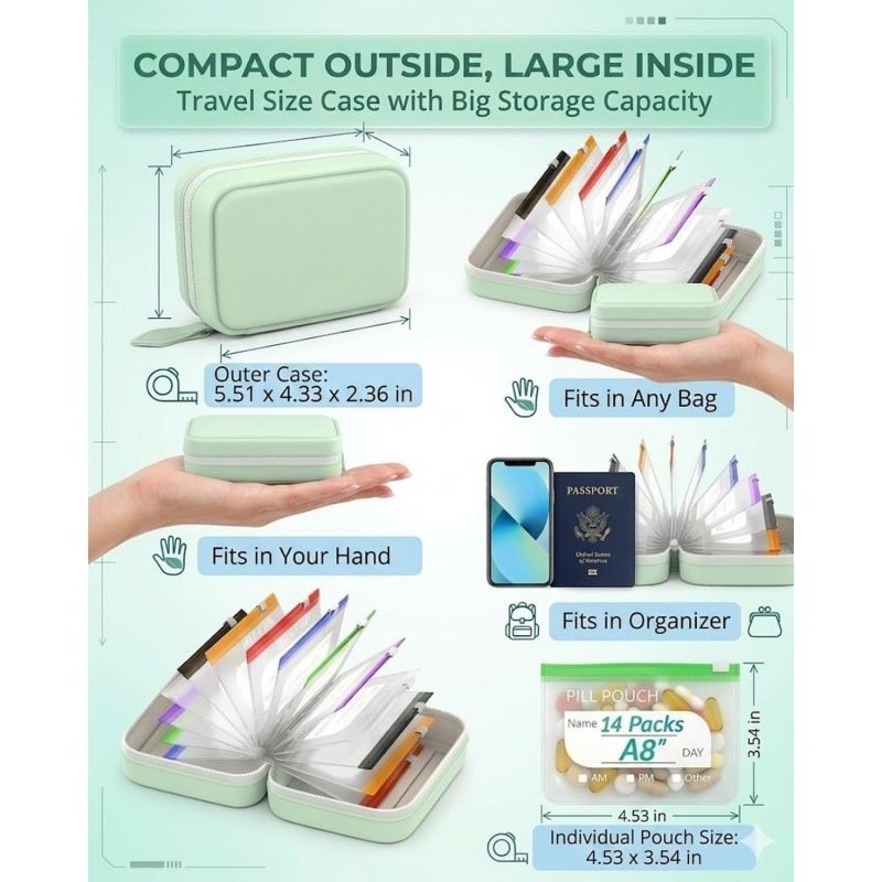 7/14Pouch Weekly Pill Organize - Handbags review and price