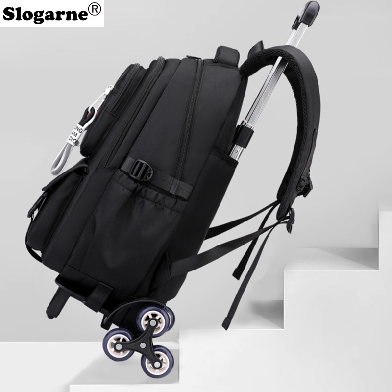 Students Trolley Backpack Kids - Foldable Rolling Luggage Bag review and price