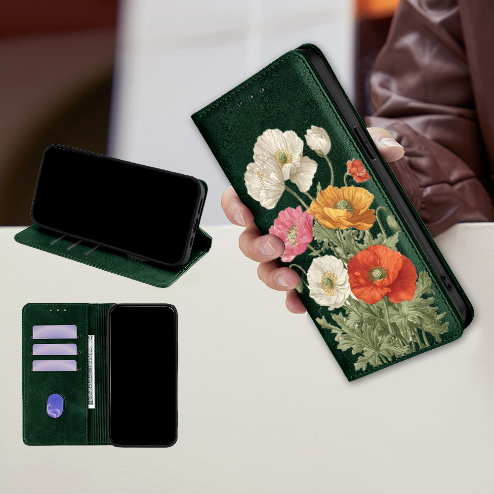 Magnetic Leather Floral patter - Wallets review and price
