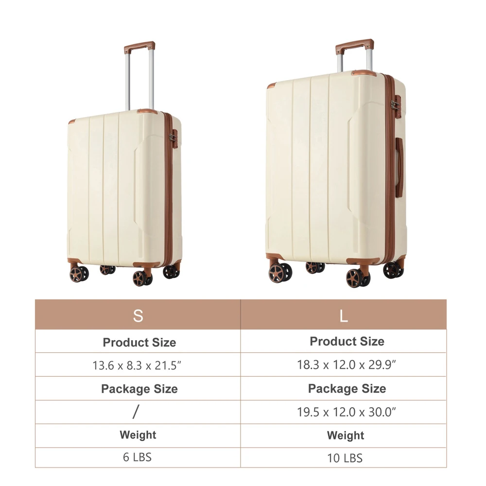 Hardshell ABS Luggage Sets 2 P - Expandable Hard Shell Luggage Set review and price