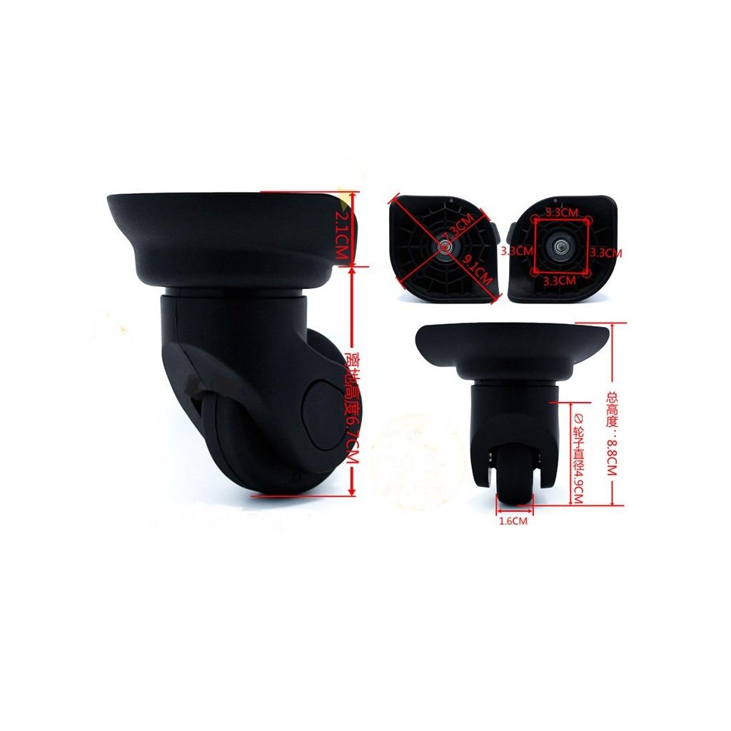 Suitcase Wheels 49mm PVC Doubl - Silent Replacement Luggage Wheels review and price