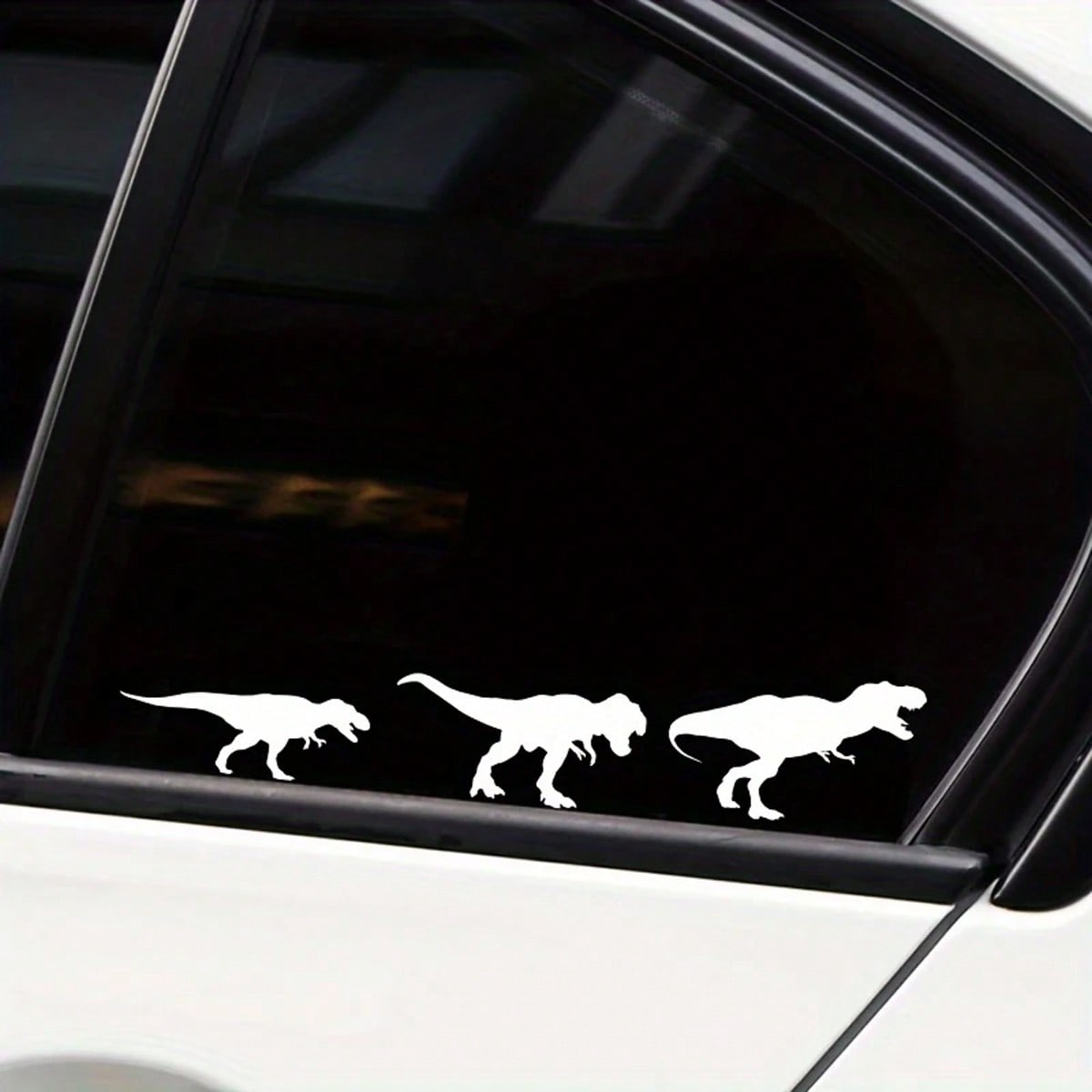 T-Rex Silhouette Car Sticker,  - Handbags review and price