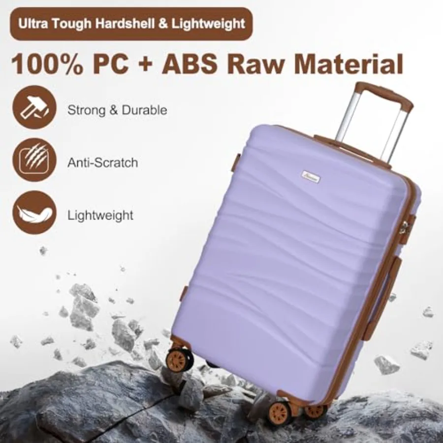 3-Piece Expandable Luggage Set - Expandable Hard Shell Luggage Set review and price