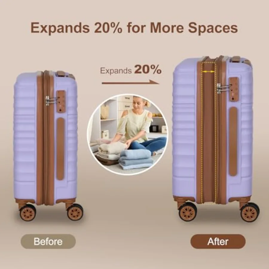 3-Piece Expandable Luggage Set - Expandable Hard Shell Luggage Set review and price