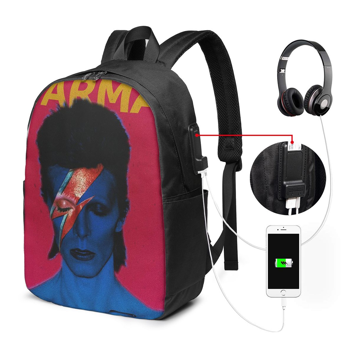 Davids Bowied Backpack Travel  - Backpacks review and price