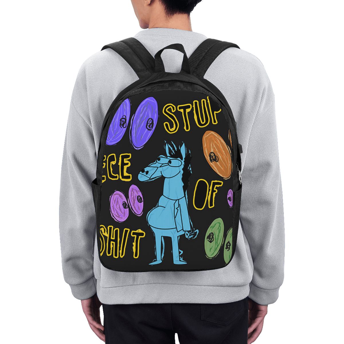 Cartoon Bojack Horseman Stupid - Travel Bags review and price