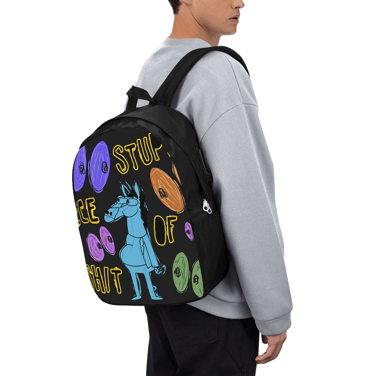 Cartoon Bojack Horseman Stupid - Travel Bags review and price